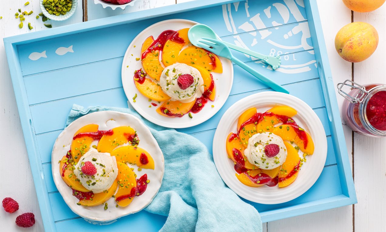 Pfirsich Melba Rezept | Dr. Oetker