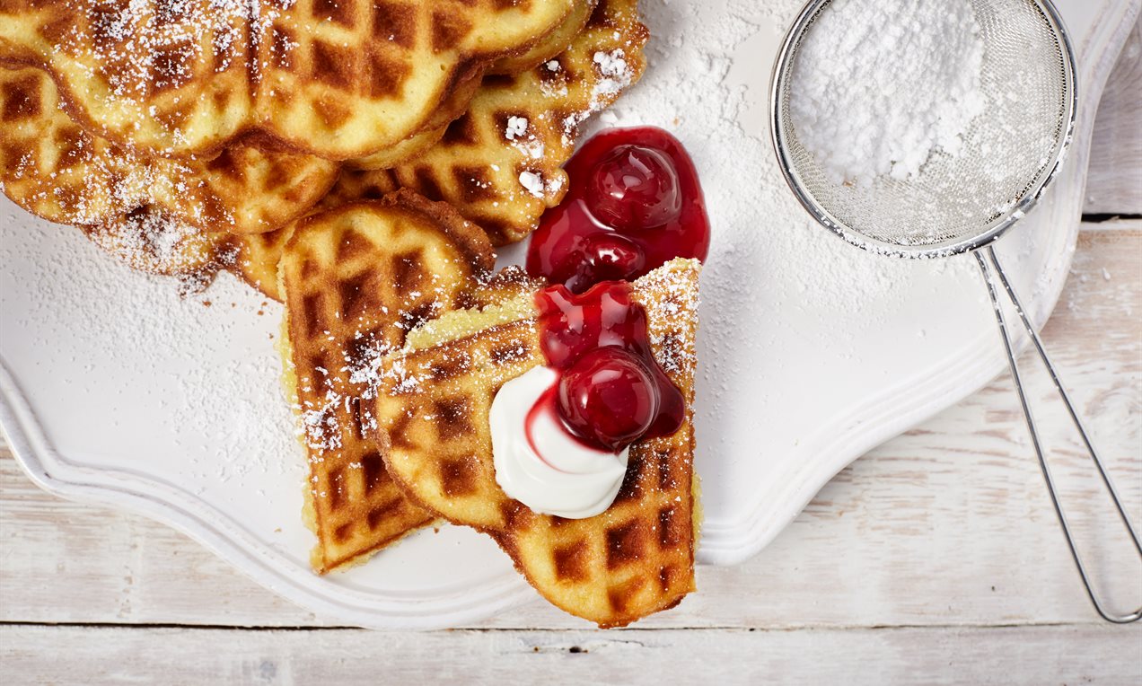 Crème-fraîche-Waffeln Rezept | Dr. Oetker