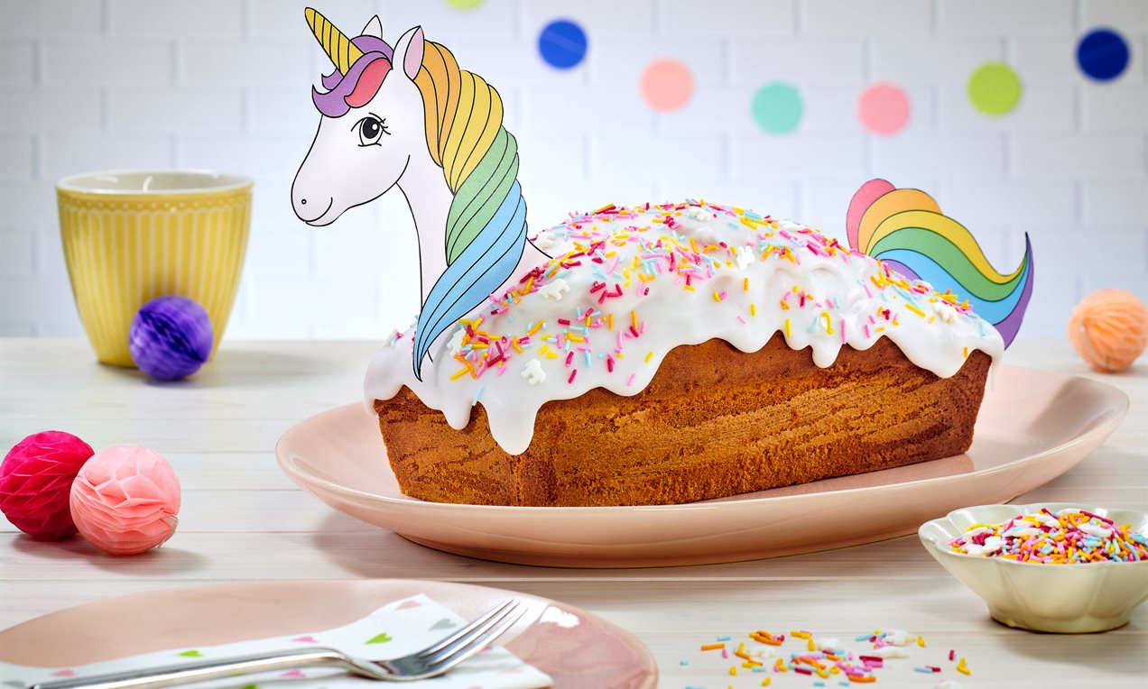 Einhorn Kastenkuchen Rezept | Dr. Oetker