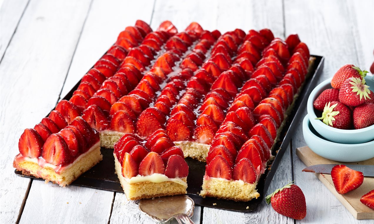 Erdbeerkuchen vom Blech QF Dr. Oetker