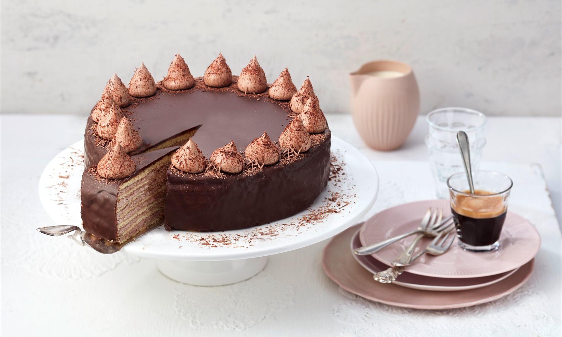 German Chocolate Hazelnut Cake / Torte Recipe - Eat Simple Food