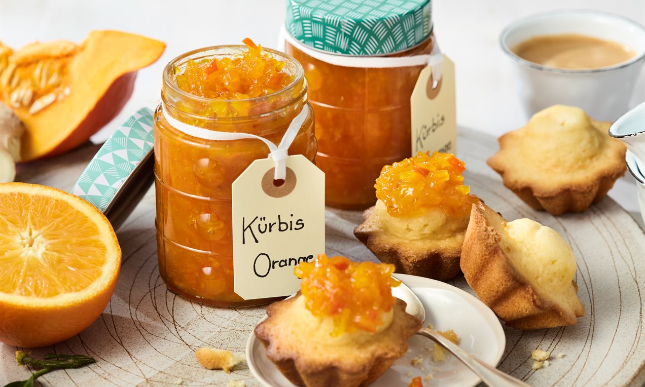 Kürbis-Orangen-Konfitüre mit Ingwer Rezept | Dr. Oetker