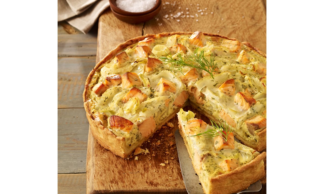 Fenchel-Lachs-Quiche Rezept | Dr. Oetker