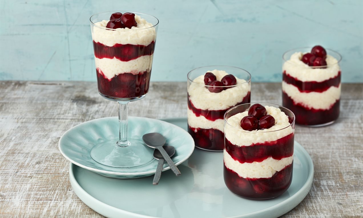 Milchreis mit Kirschen Rezept | Dr. Oetker
