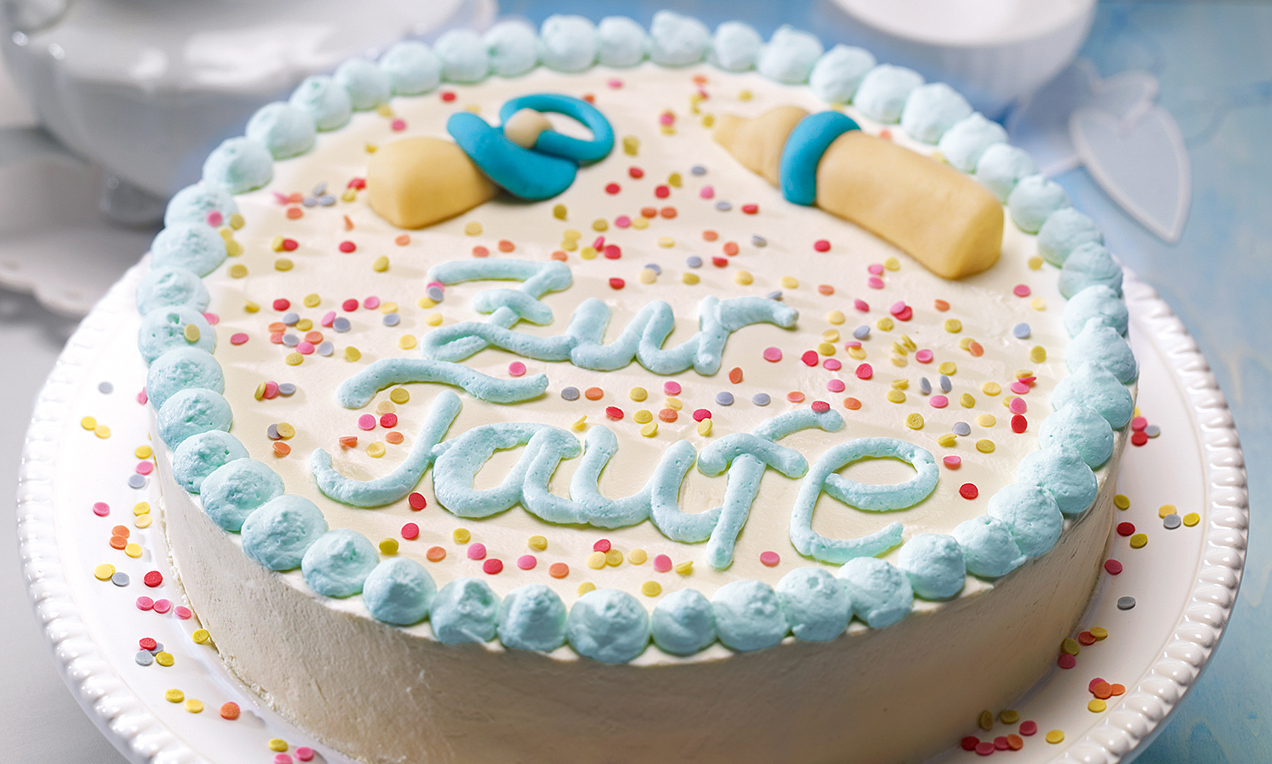 Modern Tauftorte Ohne Fondant