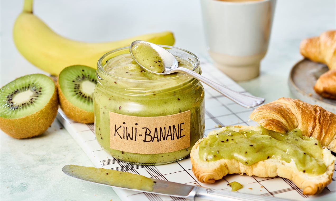 Kiwi-Bananen-Marmelade Rezept | Dr. Oetker