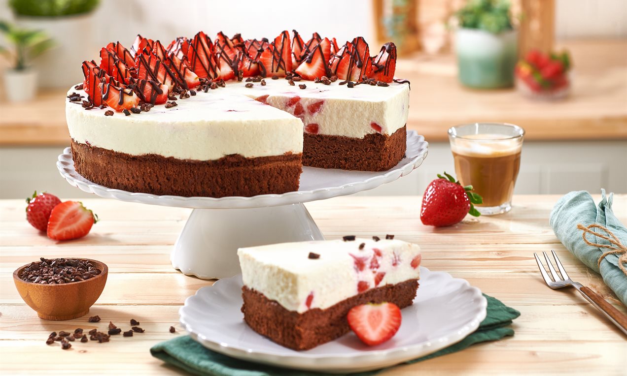 Erdbeer-Schoko-Kuchen Rezept | Dr. Oetker