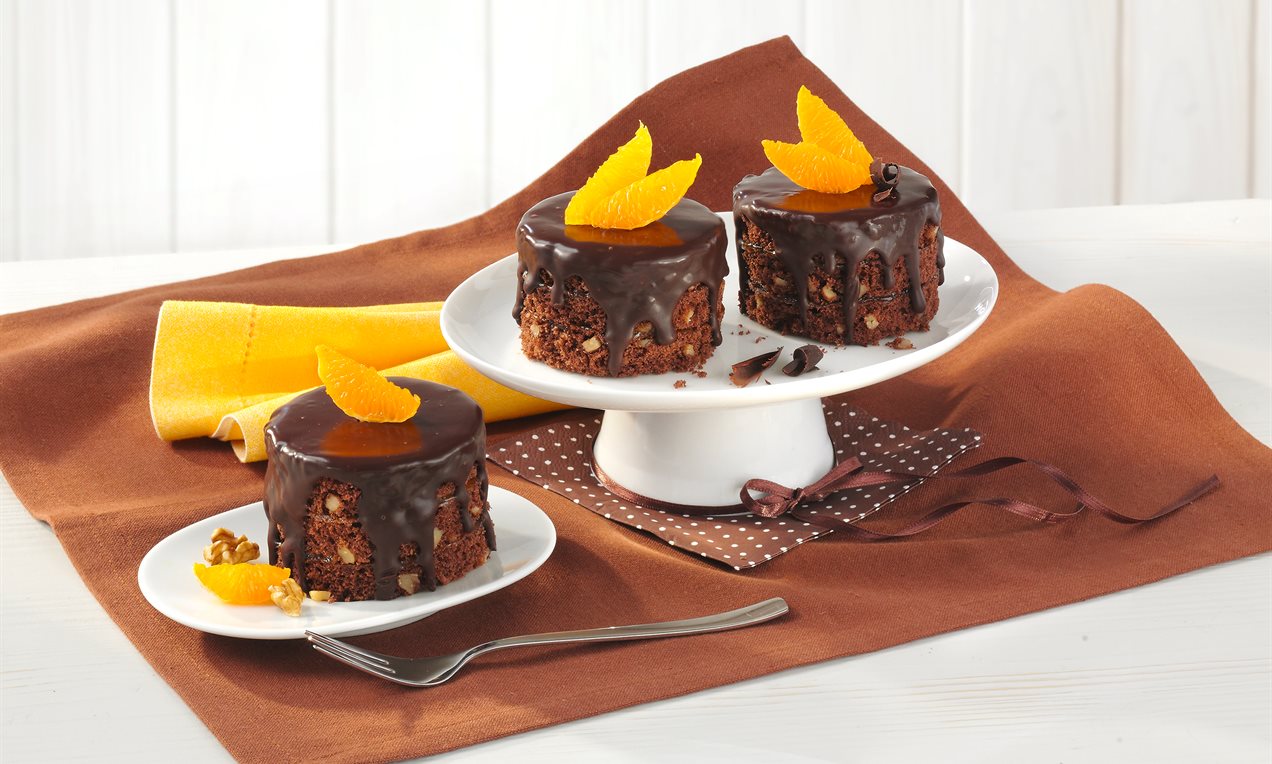 Schoko-Orangen-Walnuss-Törtchen Rezept | Dr. Oetker Schoko-Orangen-Walnuss-Törtchen Rezept | Dr. Oetker