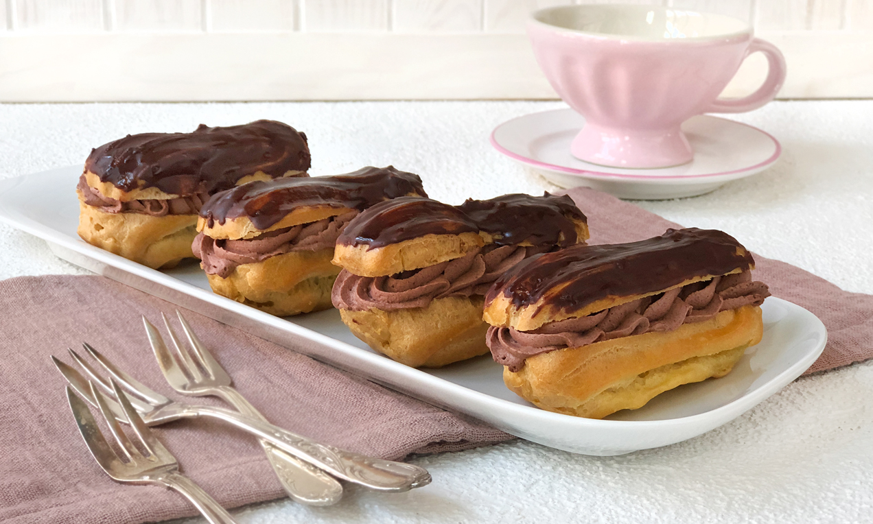 Schoko-Eclairs Rezept | Dr. Oetker