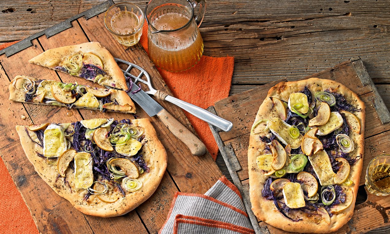 Dr Oetker Flammkuchen Wie Lange Im Ofen Apfel-Flammkuchen Rezept | Dr. Oetker