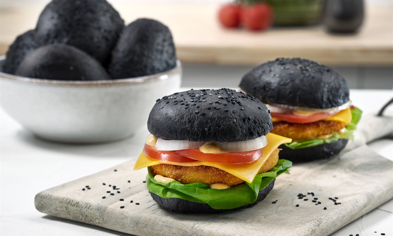 Schwarze BurgerBuns Rezept Dr. Oetker