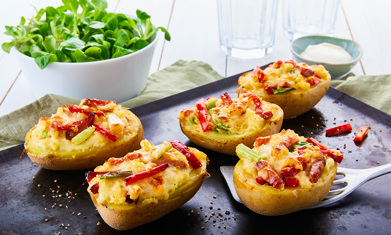 Überbackene Kartoffelhälften Rezept | Dr. Oetker