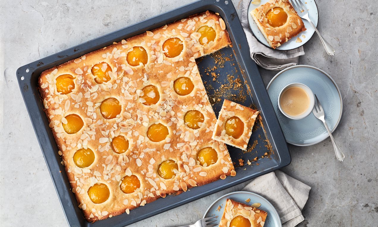 Aprikosenkuchen vom Blech Rezept | Dr. Oetker