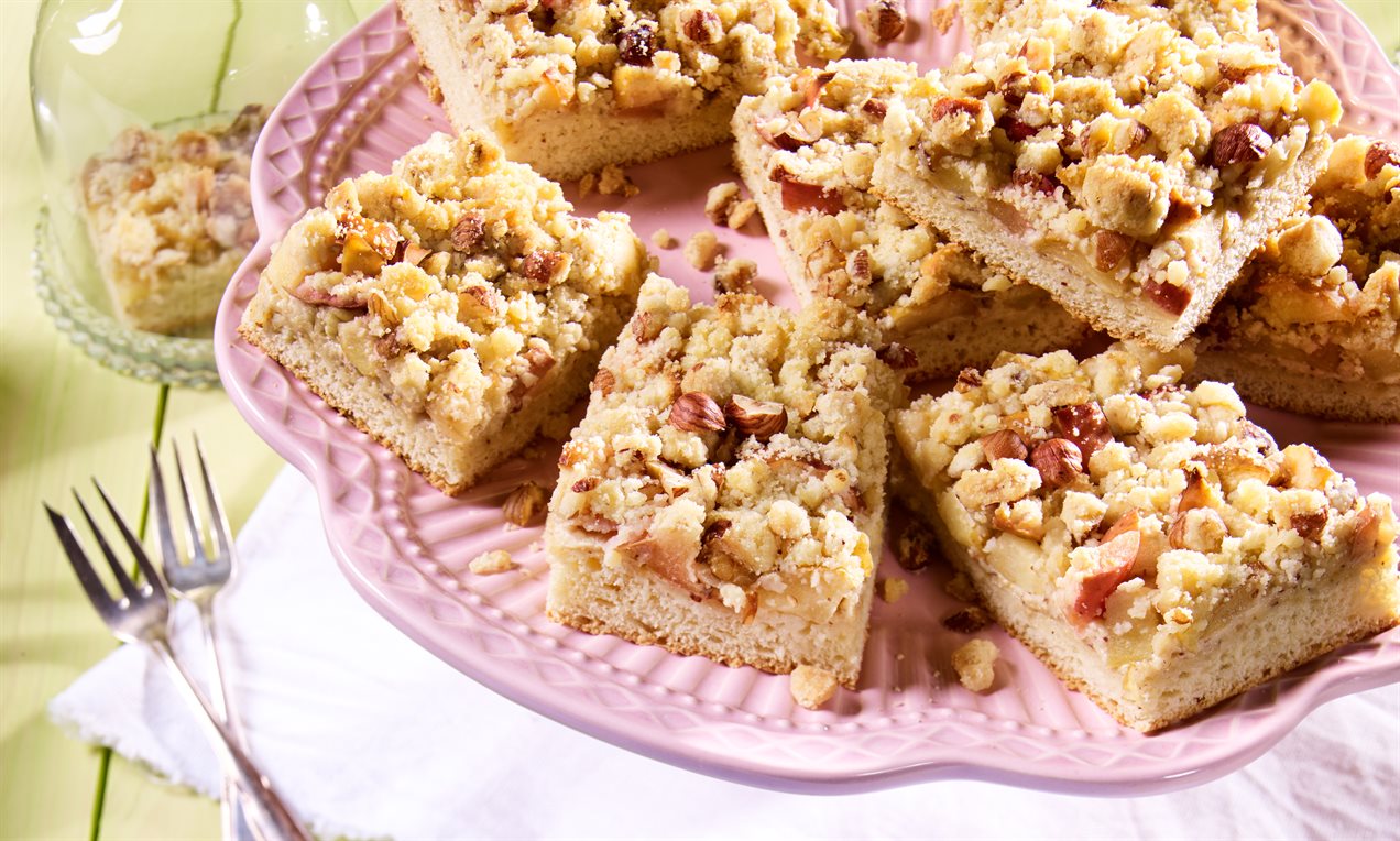 Apfel Nuss Streuselkuchen Rezept Dr Oetker