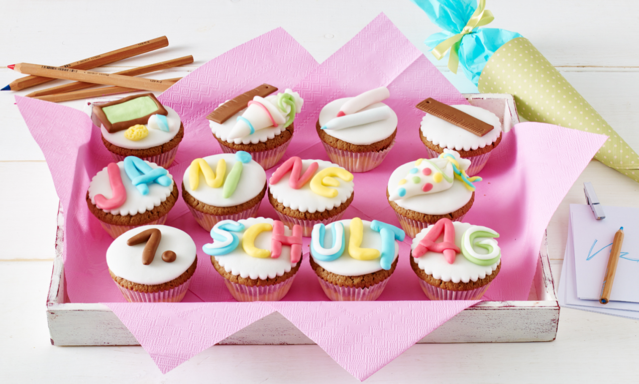 Muffins zum 1. Schultag Rezept Dr. Oetker