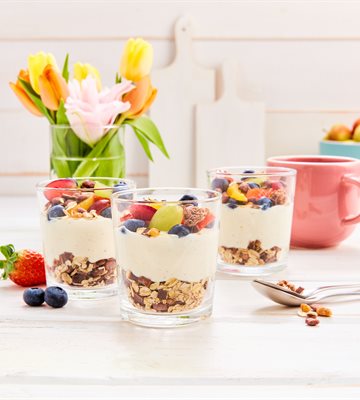 Schichtjoghurt im Glas
